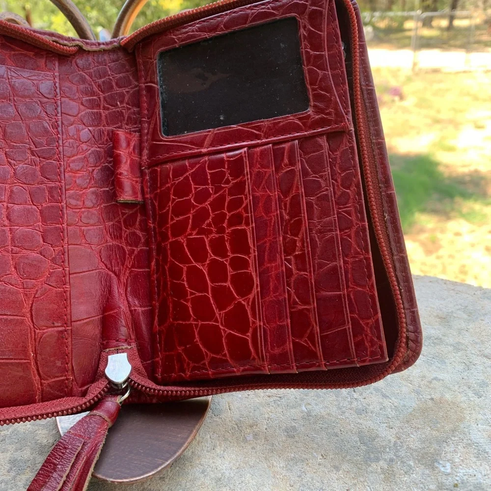 Ravianni Ladies Handbag & Matching Wallet & portfolio - all genuine leather - Picture 7 of 14